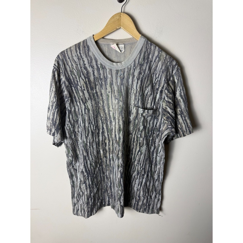 Vinta Sports Afield Realtree 90s Camouflage Single Stitch Pocket Shirt Mens 2XL